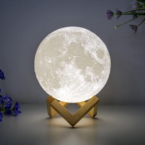 源头厂家3d卧室灯led搪胶diy小夜灯月球灯usb供电礼品小夜灯批发